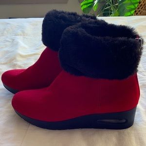 Red Booties size 7.5 DKNY